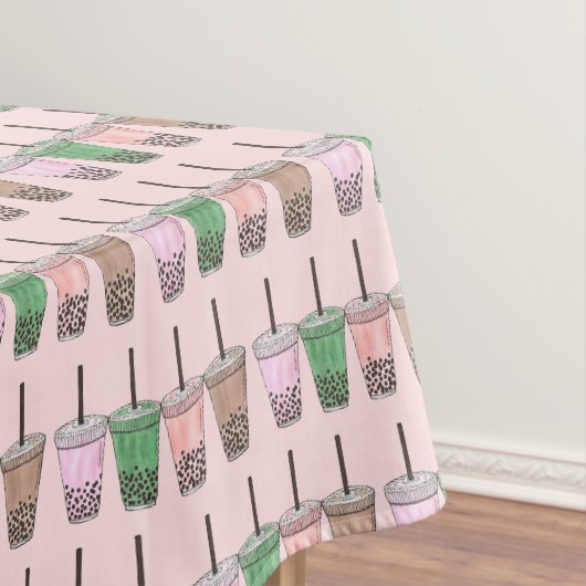 Boba Bubble Tapioca Pearl Milk Tea Drinks Foodie Tischdecke (Beispiel)