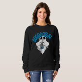 Boba Bubble Tea drinking Ghost  Boooooba Cool Hall Sweatshirt (Vorne ganz)