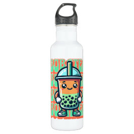 Boba Bubble Tea Kawaii Niedlicher Cartoon Edelstahlflasche