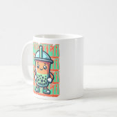 Boba Bubble Tea Kawaii Niedlicher Cartoon Kaffeetasse (Vorderseite Links)