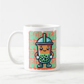 Boba Bubble Tea Kawaii Niedlicher Cartoon Kaffeetasse (Links)