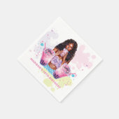 Boba Bubble Tee Birthday Afroamerikaner Serviette (Ecke)