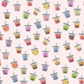 Boba Bubble Tee gemustert rosa bunte niedlich Tasche