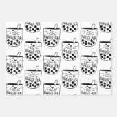 Boba Bubble Tee Naughty Bachelorette Geschenkpapier Set (Vorderseite 2)