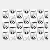 Boba Bubble Tee Naughty Bachelorette Geschenkpapier Set (Vorderseite)