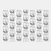 Boba Bubble Tee Niedlich und lustig Geschenkpapier Set (Vorderseite 3)