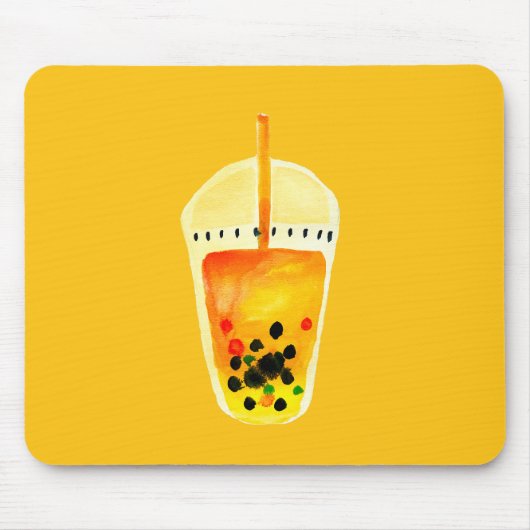 Boba Bubble Teebilderkunst Mousepad (Vorne)