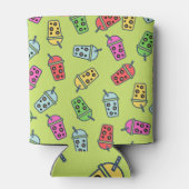 Boba Bubble Tees Muster Dosenkühler (Rückseite)