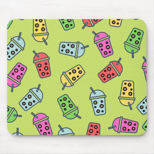 Boba Bubble Tees Muster Mousepad (Vorne)