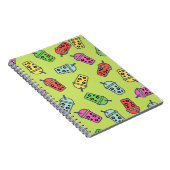Boba Bubble Tees Muster Notizblock (Rechte Seite)