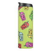 Boba Bubble Tees Muster Thermosbecher (Nach rechts gedreht)