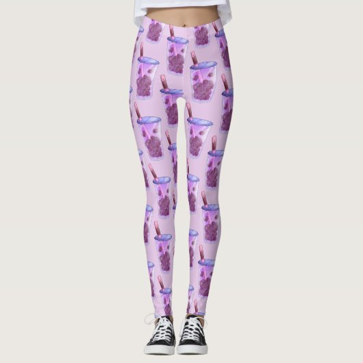 Boba Cats Leggings (Vorderseite)