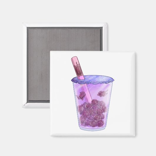 Boba Cats Magnet (Vorderseite/Rückseite)