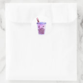 Boba Cats Runder Aufkleber (Tasche)