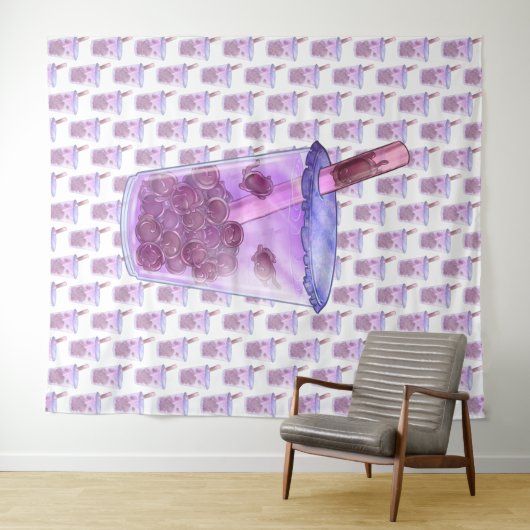 Boba Cats Wandteppich (Beispiel (Horizontal))