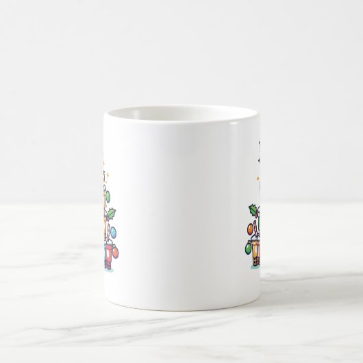 Boba Christmas Tree - Funny Bubble Tee Urlaub Kaffeetasse (Mittel)