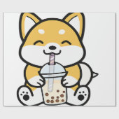 Boba Corgi, Corgi Boba, Boba Shiba, Shiba, Corgi, Geschenkpapier (Flach)
