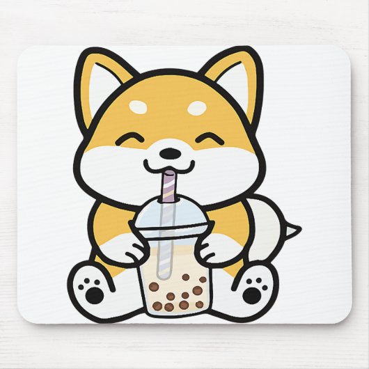 Boba Corgi, Corgi Boba, Boba Shiba, Shiba, Corgi, Mousepad (Vorne)