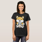 Boba Corgi | Milchtee | Corgi Lover T-Shirt (Vorne ganz)