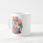 Boba Dates Trendy Cool Fox Drinks Boba Tea Kaffeetasse (Vorderseite Links)