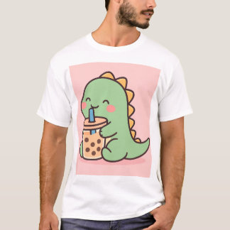 Boba Dinosaur Meme T - Shirt