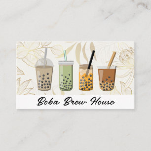 Boba Drinks Smoothie Beverages Visitenkarte