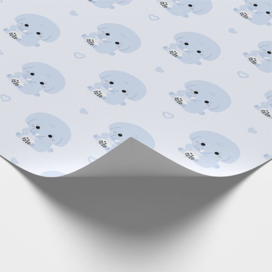 Boba Elephant Geschenkpapier (Ecke)