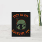Boba Fett Costume Halloween Karte (Vorderseite)