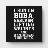 Boba, Gewichte heben, unangemessene Gedanken, Fitn Fotoplatte (Vorderseite)