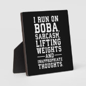 Boba, Gewichte heben, unangemessene Gedanken, Fitn Fotoplatte (Vorderseite)