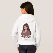 Boba Girl, Boba Teeblättertee Hoodie (Schwarz voll)
