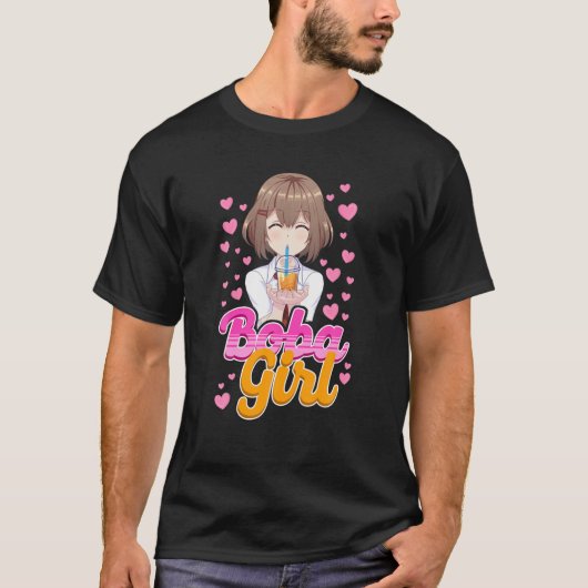Boba Girl Tee Blase Herz (Vorderseite)