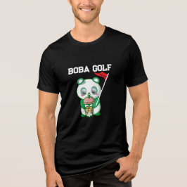 "Boba Golf" | Bubble Tea | Golf Funny | Golfer  Tri-Blend Shirt