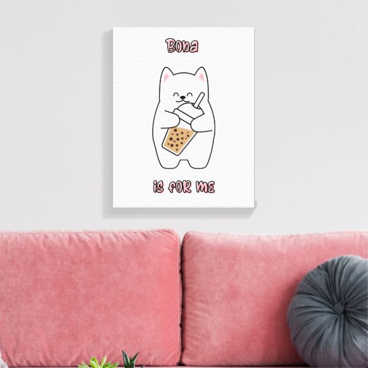 Boba ist für mich leinwanddruck (Insitu (Wohnzimmer))