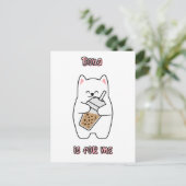 Boba ist für mich postkarte (Stehend Vorderseite)