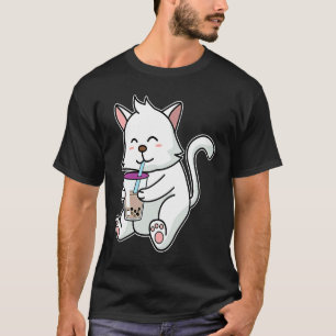 Boba-Katze-Kitchen trinkt Boba-Katze T-Shirt
