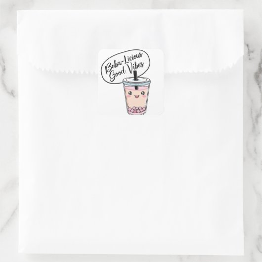 Boba-licious Good Vibes Sticker (Tasche)