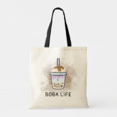 Boba Life | Boba Tea Personalisiert Tote Bag Tragetasche (Rückseite)