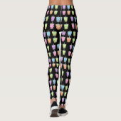 Boba Milk Tea Flavors Leggings (Rückseite)