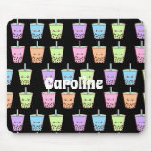 Boba Milk Tea Flavors Mousepad (Vorne)