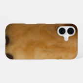 Boba Milk Tee Textur Foto iPhone 16 Hülle (Rückseite (Horizontal))