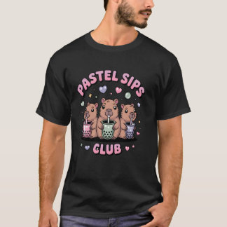 Boba Mood Capybara Bubble Tee T-Shirt
