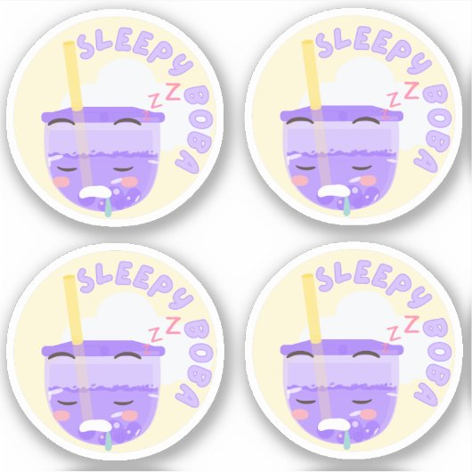 Boba-Packung mit 4 Schlafplätzen Aufkleber (Vorderseite)