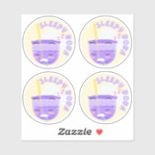 Boba-Packung mit 4 Schlafplätzen Aufkleber (Blatt)