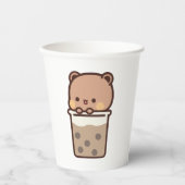 Boba Panda Bear Lieben Boba Mila Tea Pappbecher (Vorderseite)