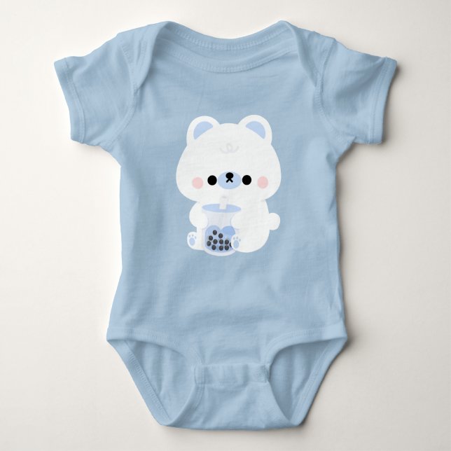 Boba Polar Bear Baby Strampler (Vorderseite)