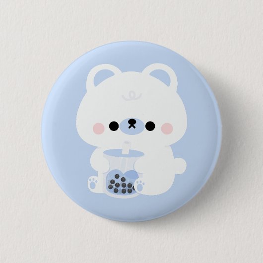Boba Polar Bear Button (Vorderseite)