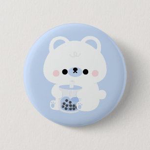 Boba Polar Bear Button