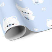 Boba Polar Bear Geschenkpapier (Rolleneckpunkt)