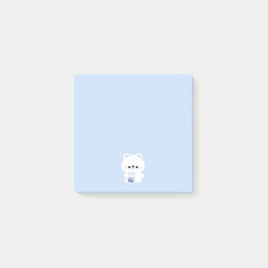 Boba Polar Bear Post-it Klebezettel (Vorderseite)